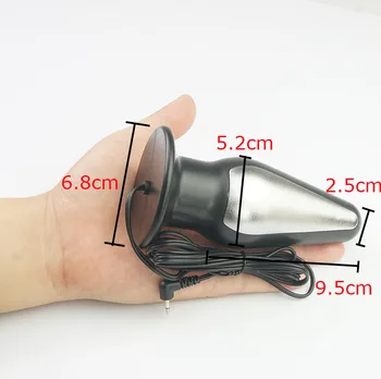 Electro Stimulation Butt Plug Dildo Vibrator,Electric Shock Vagina Anal Dilator Prostate Massage,BDSM Sex Toys For Couples 3