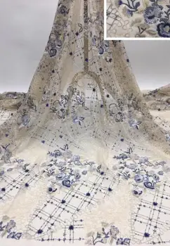 

top quality Sophia-59.2807 french lace fabric african lace fabric with embroidery mesh tulle fabric