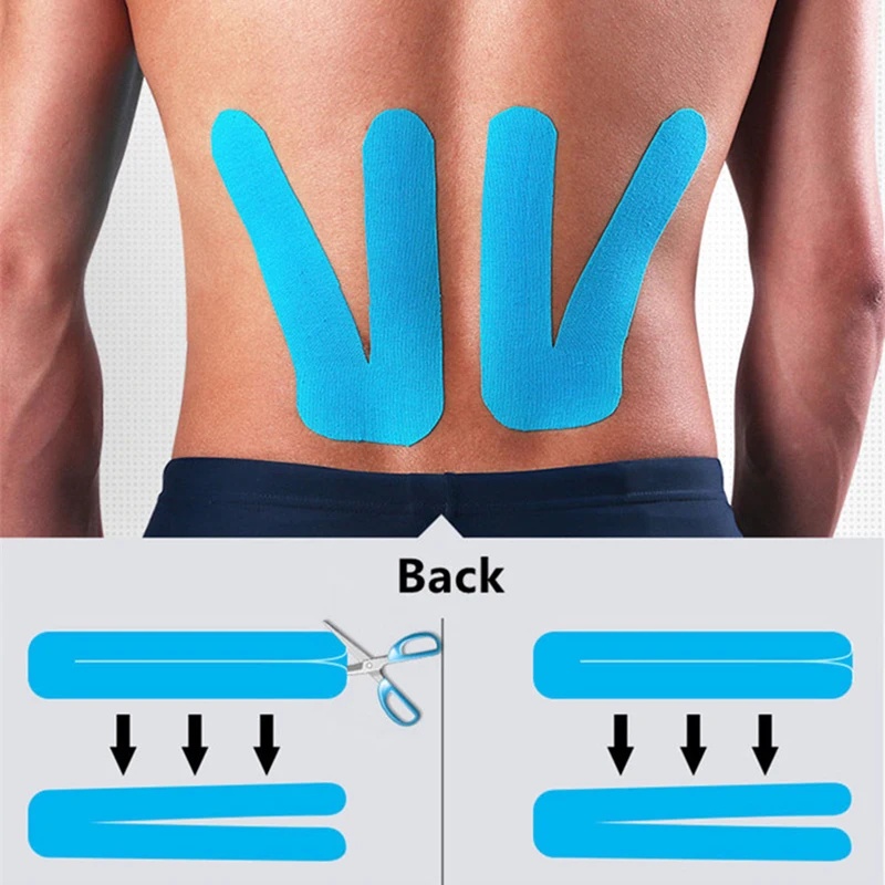 Kinesiology Tape Kinesiology Tape 5cm 5m Elastic Kinesio Tape Muscle Pain Relief Athletic Recovery Knee Pads For Gym Fitness Bandage