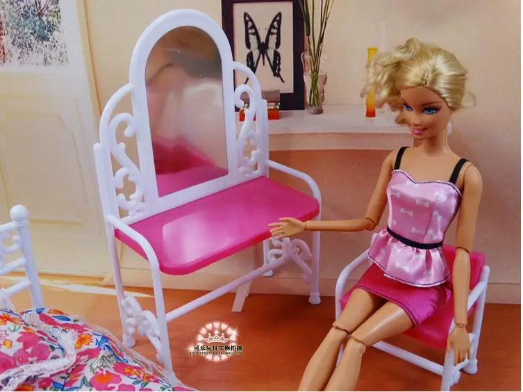 Набор мебели для спальни Принцессы Барби 1/6 bjd кукла комод наряжаться дом мечты игрушка подарок