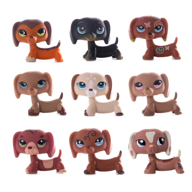 Pet Shop Cats and Collie Dachshund Great Dane Cocker Spaniel Dogs Grab Pack(5pcs  Random Toy) Figure Cute Toy Kids Boy Girls Gift - AliExpress