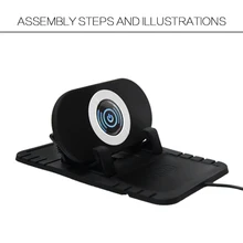 Новое поступление, автомобильное Быстрое беспроводное зарядное устройство, автомобильный силиконовый держатель для телефона, беспроводное быстрое зарядное устройство, база для зарядки, передатчик