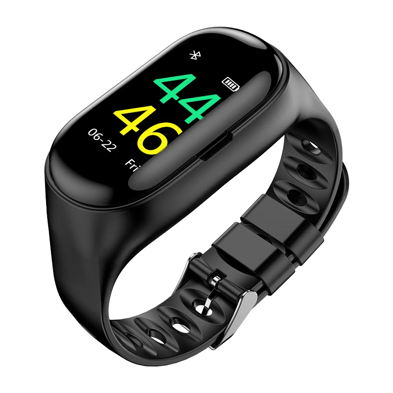 M1 Smart Watch Bluetooth Headset 2 in 1 Heart Rate Monitor Fitness Tracker Blood Pressure Smart Watch ios Android M1