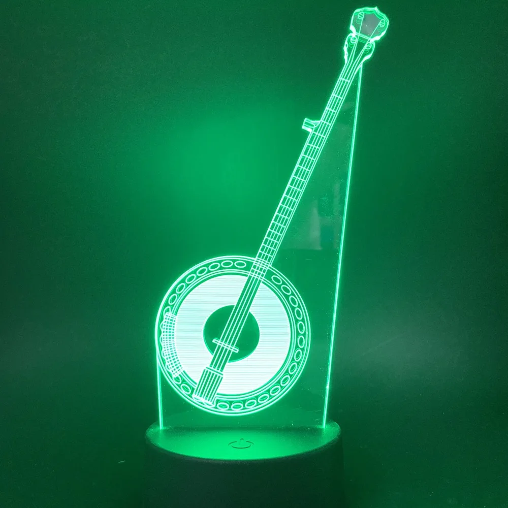 

3D Lamp Misic Dream Night Light for Children Gift Bedroom Folk instrument Lamp Touch Sensor Nightlights artistic Led Night Light