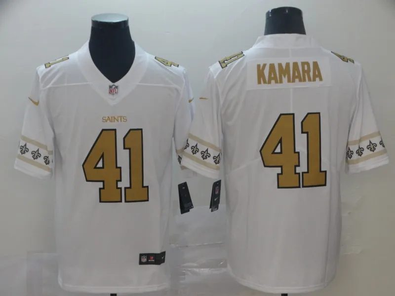 For men Мужской взрослый Орлеан высокого качества Saints Alvin Kamara color rush Jersey - Цвет: For men