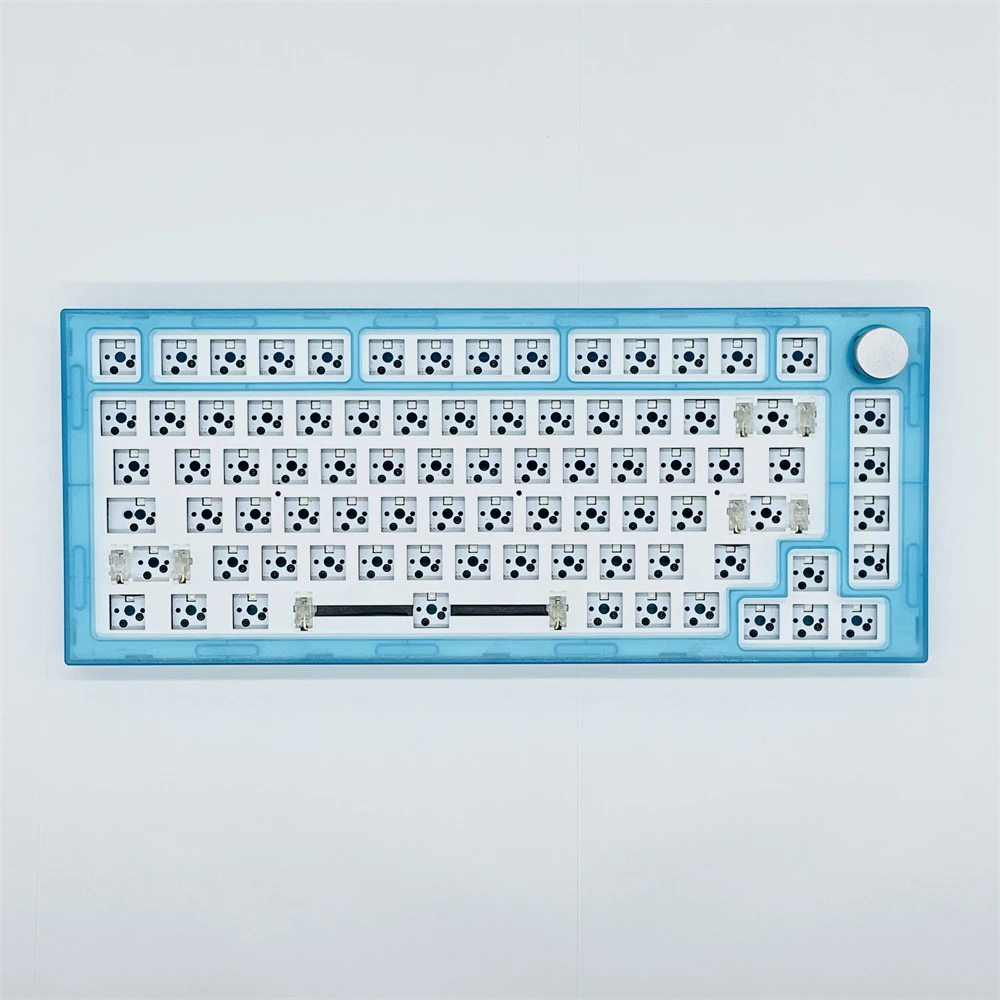 Nexttime 75 Layout Mechanical Keyboard Kit Backlit Rgb Hot Swap Black White Gold Blue Clear Case