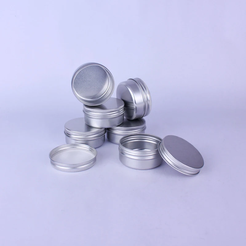 8/6/1pcs 5.7cm*2.7cm Aluminum Round Empty Crucible Jar with Screw Lid Cosmetic for DIY Craft Travel Storage Tin Can | Дом и сад