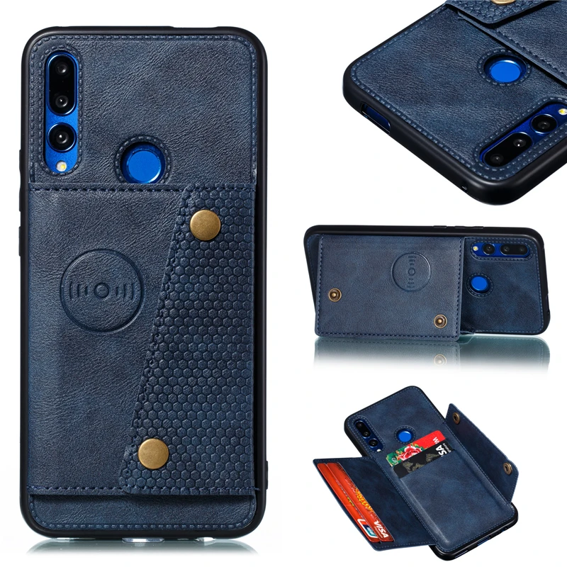 Чехол-Кошелек для Huawei P20 P30 Lite Y9 Prime 2019 Honor 20 9X Pro P Smart Z силиконовый | Мобильные