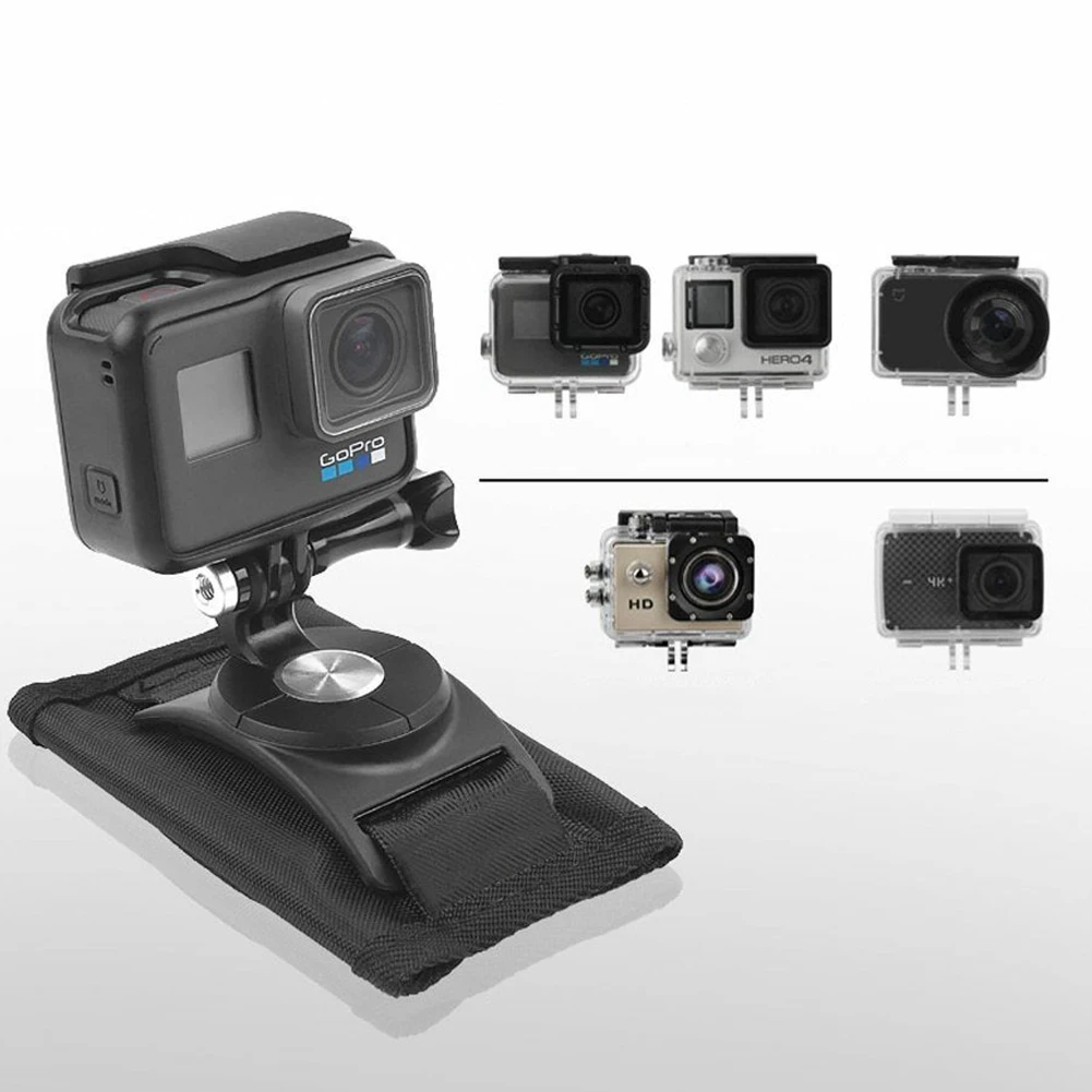 

Backpack Clip Fixing Sport Camera Replacememt Stand Mount Accessories Small Shoulder Belt 360 Degrees Rotate For Gopro Hero7 6 5