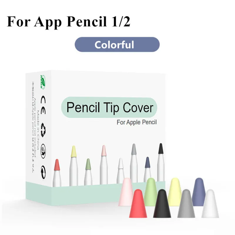

2/4/8pcs Silicone Cover Replacement Tip case Protective for iPad Pro Touchscreen Stylus Nib Cases for Apple Pencil 1 2 Cover