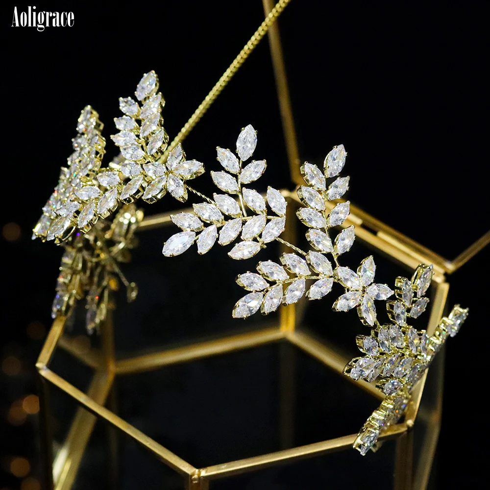 2022 Fashion Cubic Zirconia Soft Headband CZ Wedding Hairband for Women Diadem Bride Princess Headpiece Crowns Hair Accessories