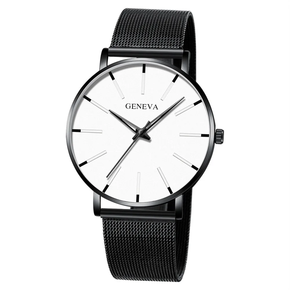 Мужские часы Geneva, мужские сетчатые часы с цветной указкой, модные часы с цветной шкалой, reloj hombre relogio masculino, дропшиппинг