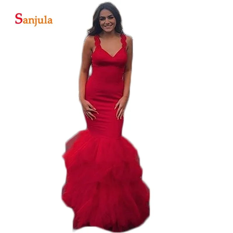 Backless Met Boog Charmante Prom Dresses 2020 Red Mermaid Avondjurken Ruches Rok Meisjes Graduation Jurk Lange D1476 Backless Met Boog Charmante Prom Dresses 2020 Red Mermaid Avondjurken Ruches Rok Meisjes Graduation Jurk Lange D1476