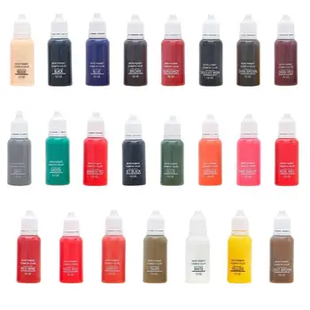 

23 Color Semi Permanent Makeup Eyebrows 15 ml Inks Lips Eyebrow Eye Tattoo Inks Pigment Microblading Line Tattoo Color Colo N9I8