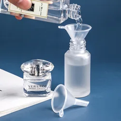 Mini entonnoir en plastique, petite bouche, liquide, huile, fournitures de laboratoire, outils scolaires, fournitures d'expérimentation, cuisine, salle de bains, 10 pièces 