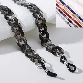 

FishSheep 2020 Fashion Women Acrylic Glasses Chain Anti-slip Reading Glasses Strap Neck Chain Holder Eyewear Cords Lanyard 70cm