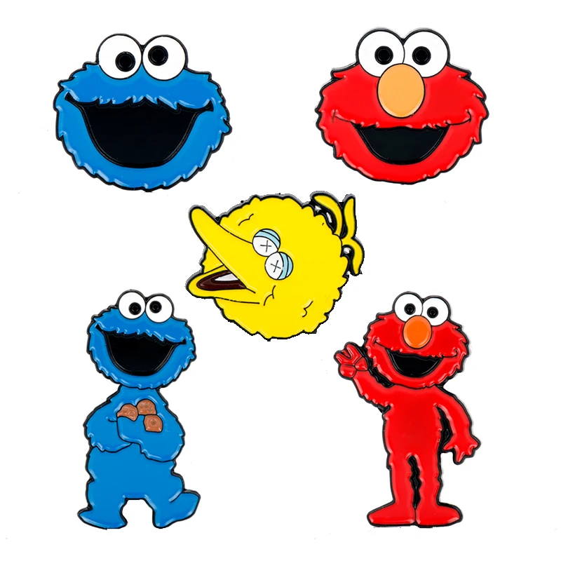 Милые эмалированные броши на лацкан в мультяшном стиле аниме для детской одежды