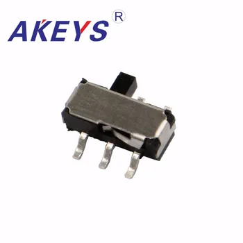 

10PCS MSKT-22D14 MINI slide switch 2P2T DPDT SMD SMT 6 pin side slide mini toggle switches with fixed pin