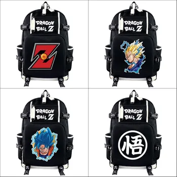 

Anime School Bag Dragon Ball Z Backpack Super Saiyan Goku Knapsack Black Backpacks Outdoor Travel Laptop Shoulders Bags