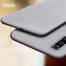 Силиконовый матовый телефон случае для samsung Galaxy A10 A20 A30 A40 A50 A70 A80 A90 S8 S9 S10e S10 плюс Note10 9 8 тонкий Песчаник чехол