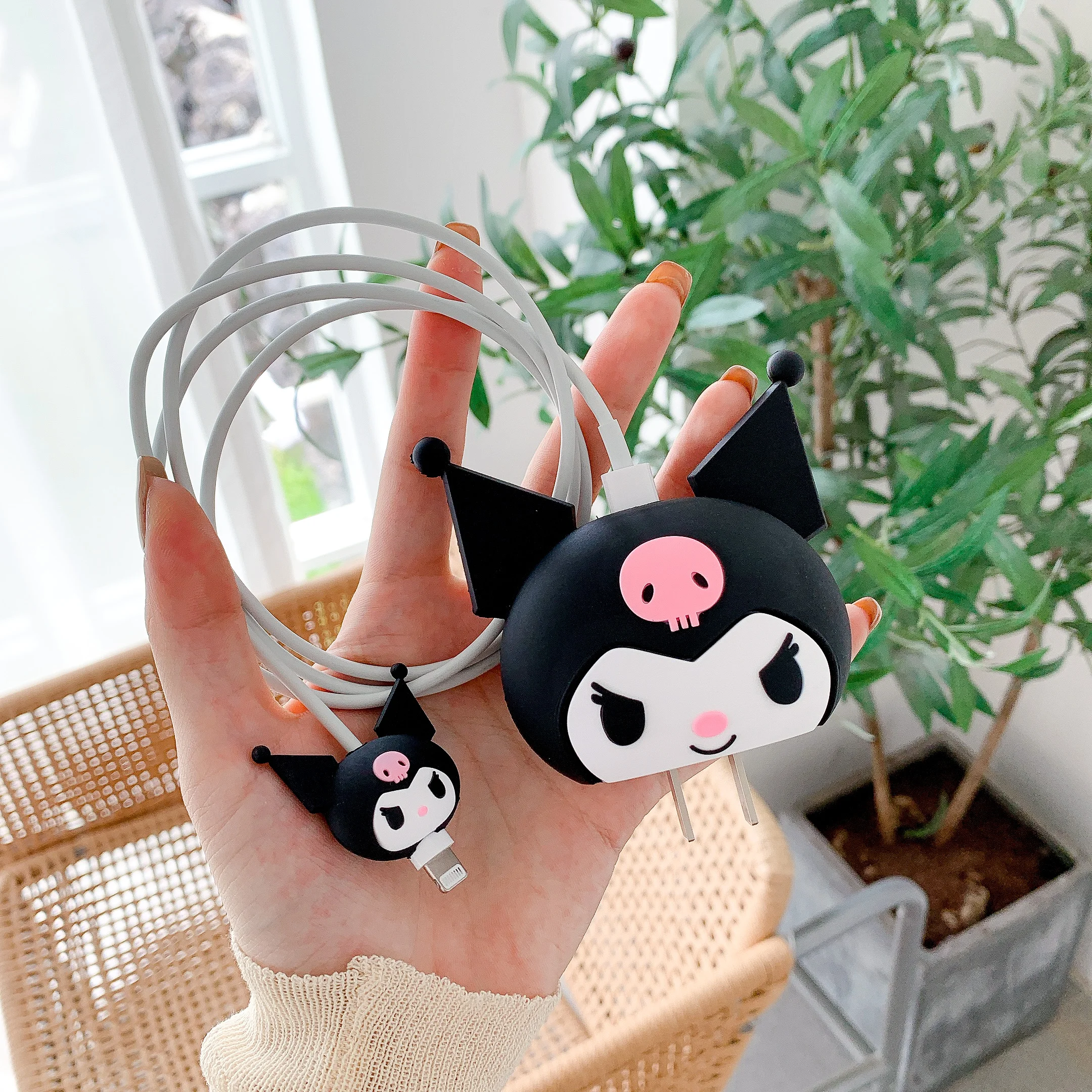 4k hdmi cable Cute Cartoon Silicone Charging Cable Winder Protective Case Angle Cable Protector Cover for Iphone Charger Plug Data Bites Line digital optical cable