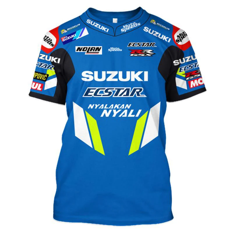 Мото для верховой езды на велосипеде для Suzuki для мотокросса мотоциклетный гоночный мотоцикл Спортивная повседневная рубашка