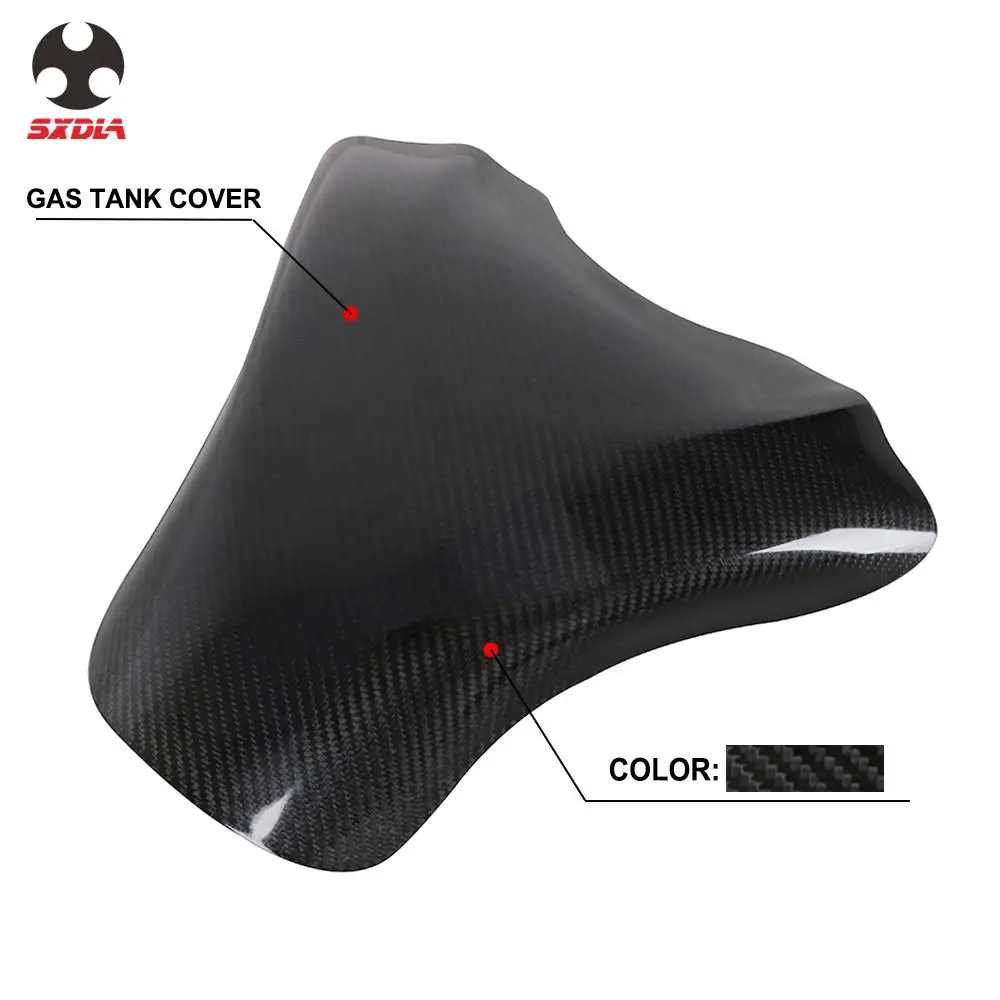 Черные мотоциклетные мазута крышка бензобака для SUZUKI GSXR600 GSXR750 2011- 2012 2013 углеродного волокна