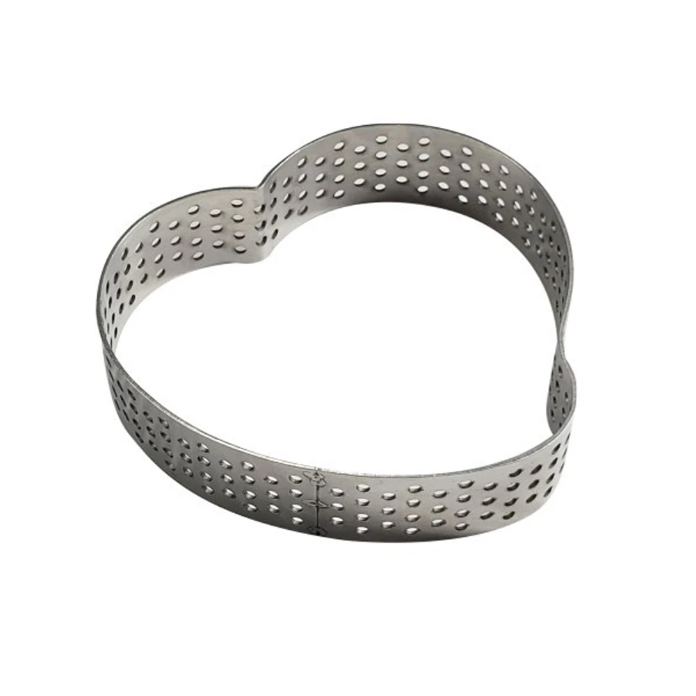 

Dessert Heart Shape Fondant Mousse Stainless Steel Party Pastry Cutter Kitchen Bakeware Tool Chocolate Cake Mold Ring DIY Home