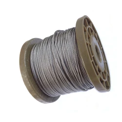 Câble souple en acier inoxydable de 10/20M, fil de pêche, corde à linge de diamètre épais 0.3/0.4/0.5/ 0.8/ 1/1.5/ 2/ 2.5mm 