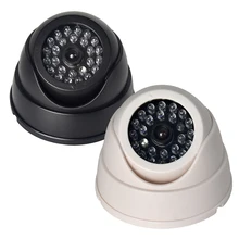 Caméra de Surveillance dôme anti cambriolage, fausse Webcam d'intérieur et d'extérieur, avec lumière LED, émulation CCTV pour avertissement, 2021 