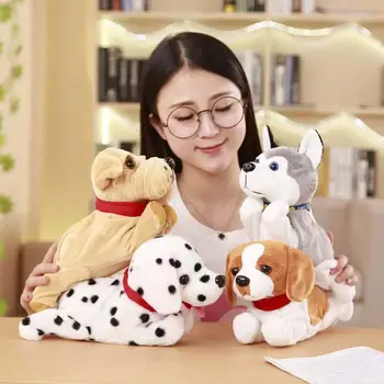 

Cute Sound Control Electronic Walk Pet Dog Interactive Children Plush Toy Gift Sensitive reaction to any voice or sound