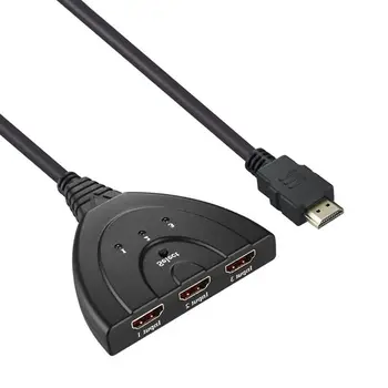 

3 Port HDMI Splitter Adapter Mini Cable HDMI Switcher Converter 3 In 1 Out Port Hub for High Definition TV for PS3 PS4