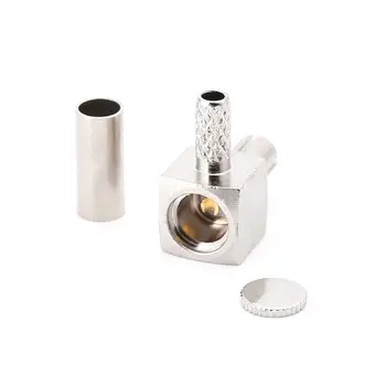 

TS9 Male Plug RF Connector Right Angle 90 Degree Crimp Coaxial Adapter For RG174 RG316 LMR100 Cable R2LC