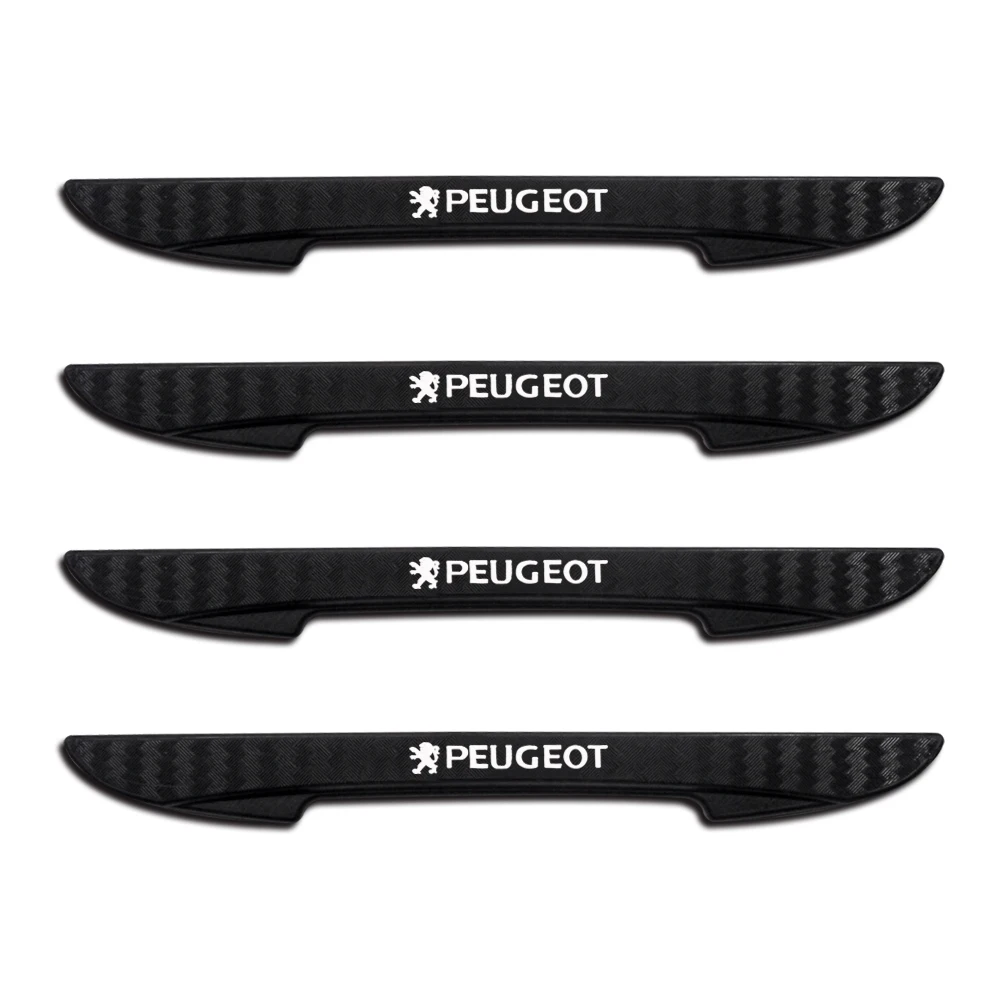 

4PCS Car Door Anti-collision Bumper Strip Stickers Car Styling Decals For Peugeot 107 108 206 207 308 307 407 508 2008 3008 RCZ
