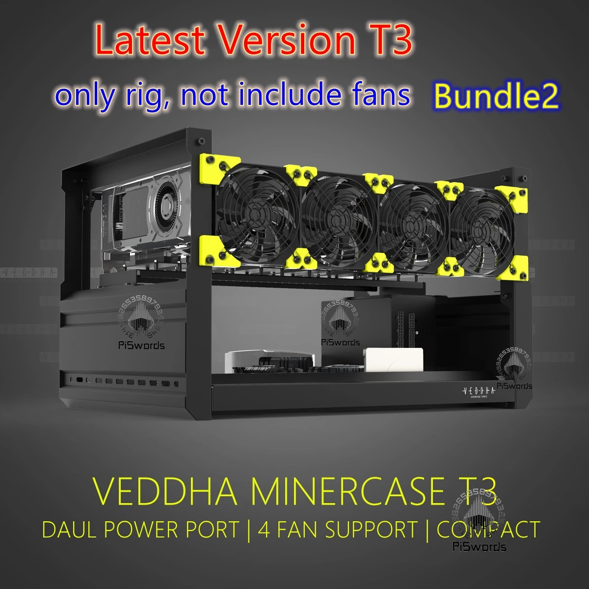 VEDDHA-Plate-forme de Minage en Aluminium, 6 GPU, Empilable, Boîtier Hôte  AI en Plein Air, Cadre Condamné pour Ordinateur, Kit de Mineur de Bitcoin,  Ethereum Non Assemblé - AliExpress