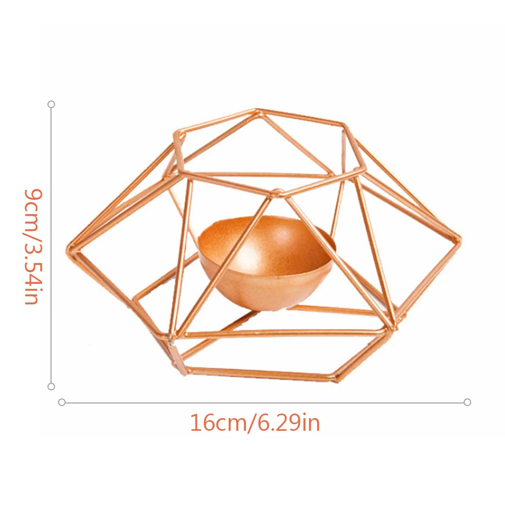 Геометрическая в нордическом стиле металлические подсвечники для чайника орнамент соответствующие Tealight Утюг домашний декоративный подсвечник Свадебные сувениры