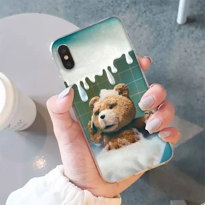 thumbnail image 1 of Funda de teléfono Ted Bear para iphone 13 11 12 pro XS MAX 8 7 6 6S Plus X 5S SE 2020 XR, 1 of 5