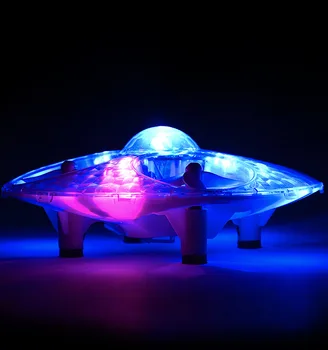 

ZHENDUO Flytec circle luminous UFO flying saucer LED luminous headless aircraft children's toy Christmas gift Remote control UAV