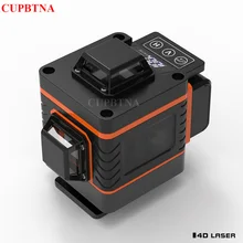 CUPBTNA Niveau Laser 4D 12/16 Ligne Verte Puissante Lumière Affichage Numérique 360 ° Horizontale Verticale Système Auto nivelant Outils de Mesure 