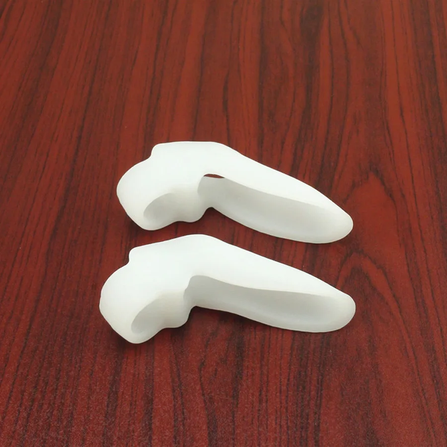 4pairs=8pcs Soft Big Toe Separator Corrector Silicone Gel Foot Fingers Bone Bunion Adjuster Hallux Valgus Pedicure Tool D2541