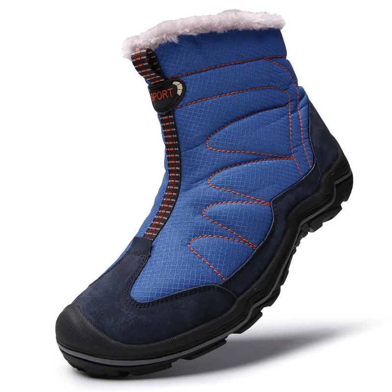 Очень теплые мужские ботинки; качественные зимние ботинки; мужские замшевые кожаные ботинки; меховые плюшевые зимние ботинки; мужские водонепроницаемые ботинки для походов