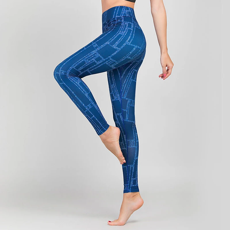 2020 trend Products Printed Leggings For Women High Waist Sport Leggins Fitness Elastic Workout Pants Fashion Slim Gym Clothes