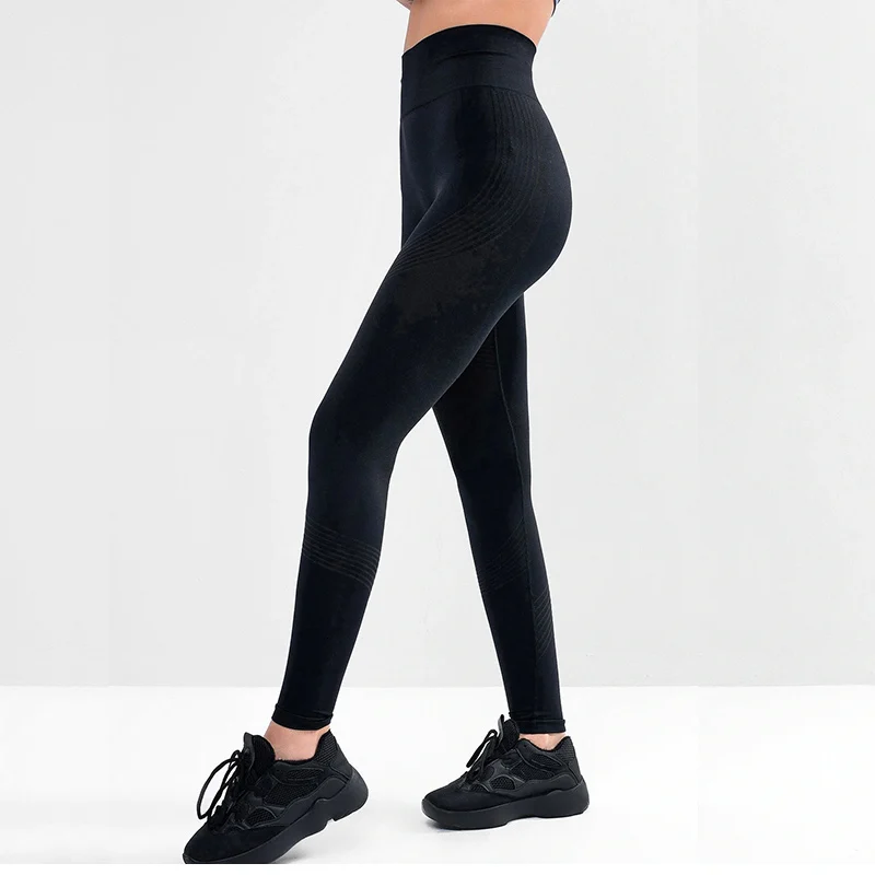 Compression Бесшовный для спорта спортивная одежда Спортивные Леггинсы для занятий йогой, женские, с высокой талией животик Управление леггинсы штаны для йоги