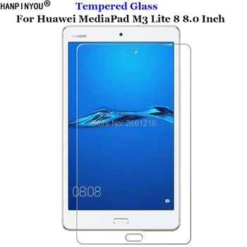 

For Huawei MediaPad M3 Lite 8 8.0" Tempered Glass 9H 2.5D Premium Screen Protector Film