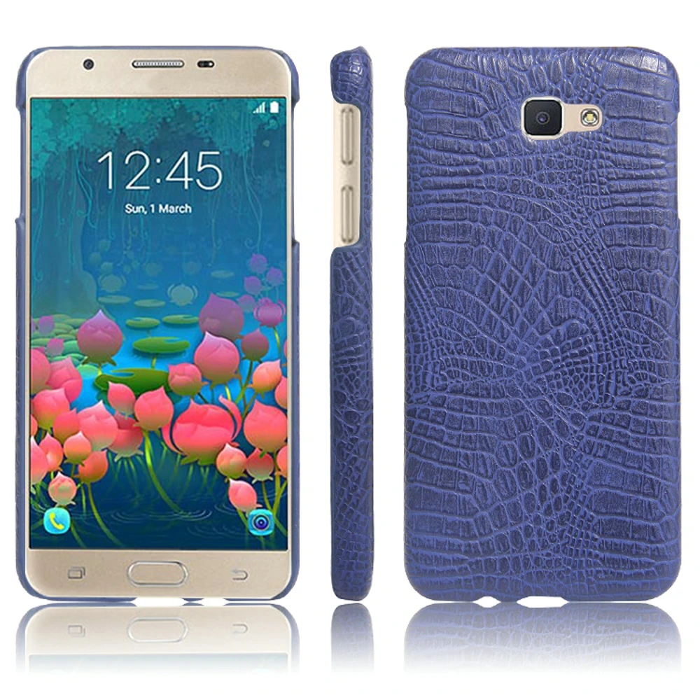 

Luxury Crocodile Pattern PU+PC Phone Leather Back Case Cover For Samsung J8 2018 J7 2017 EU J730 J710 J5 2016 J510 J3 2017 2016