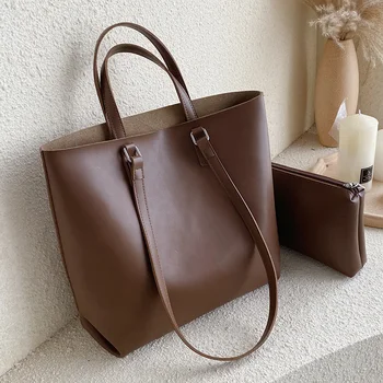 

High Capacity PU Leather Tote Bags For Women Composite Bag Lady Travel Crossbody Shoulder Bags Female Messenger Handbags