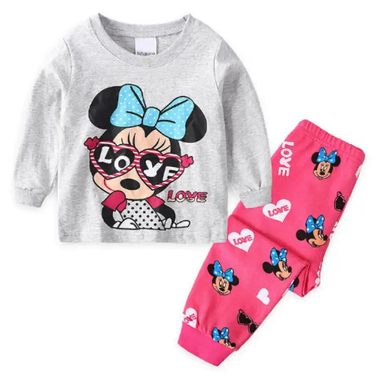 Kids pajamas Children sleepwear kids clothing Baby pajamas sets boys girls animal pyjamas pijamas cotton nightwear clothes - Цвет: Style 9
