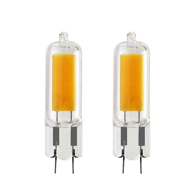 10 개/몫 유리 LED 전구 G4 LED 빛 AC 220V 240V Led COB 램프 LED 6W 9W 12W COB LED 조명 할로겐 스포트 라이트를 대체