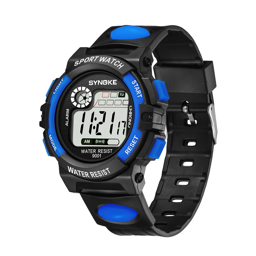 SYNOKE многофункциональные спортивные часы 30 м водонепроницаемые часы унисекс светодиодный цифровые часы двойного действия Relogio Esportivo