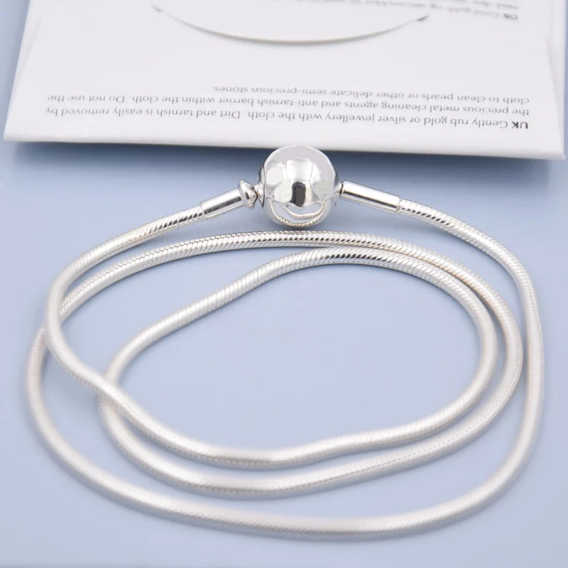 

Top Quality 925 Sterling Silver Necklace Sphere Clasp Essence Collection Necklace Bracelet Fit Women Bead Charm DIY Jewelry